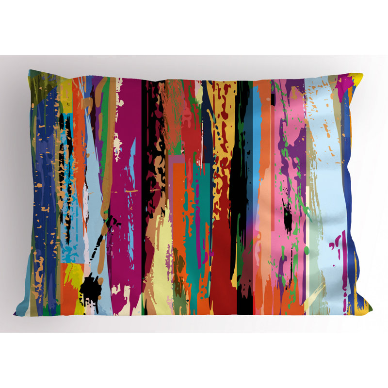 Polyester Abstract Sham Set, Twin
