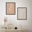 «Beige Brown Wildflowers», reproduction d'art moderne encadrée, affiche, salle de bain, petit art mural-104787938-104787934