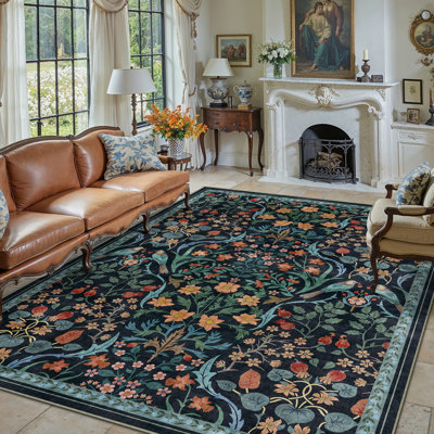 Destinay Floral Area Rug