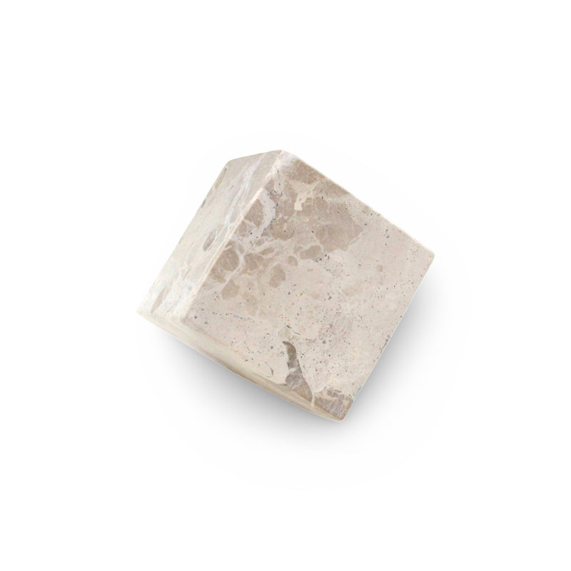 Cube de marbre Butterscotch, H 3 po x l 3 po x P 3 po