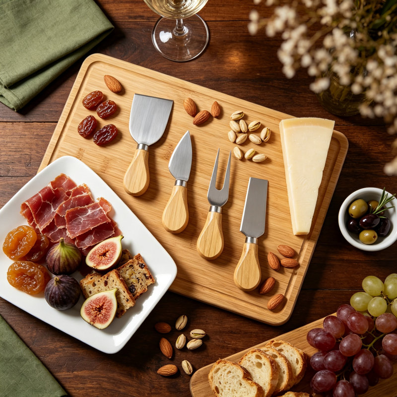 East Urban Home Bamboo Cheese Board