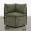 Fauteuil de coin rembourré avec rangement-436646401