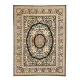 High-Quality Hand-Knotted Black Area Rug