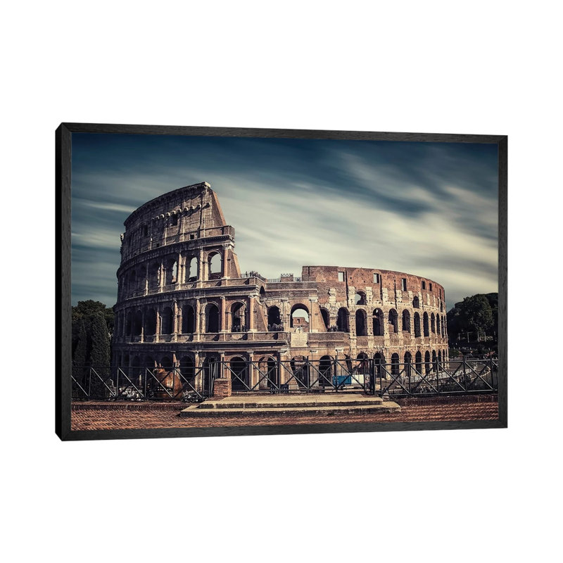 Colosseum by Manjik Pictures - Gallery-Wrapped Canvas Giclée on Canvas, 66.04 cm H x 45.72 cm W, Black Framed