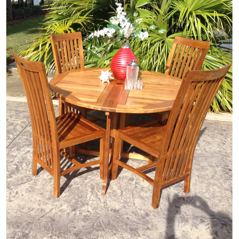 Clea Outdoor Teak Dining Side Chair