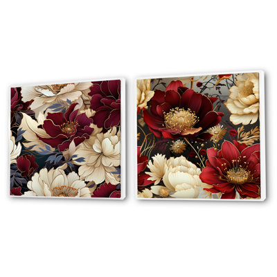 Vannatta - Floral Square Collage Set Of 2