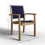 Chaise de patio empilable en teck-88445439