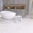 HIGEINE Solid Surface Shower Stool Freestanding Bathroom Stool Matte White