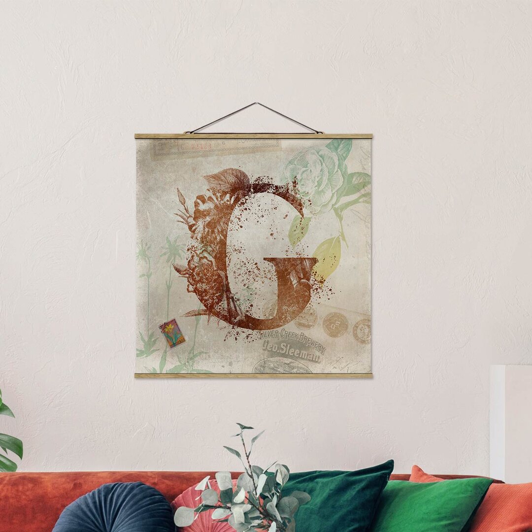 Wandbild Alphabet Letter G