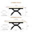 Table de salle à manger extensible Modern