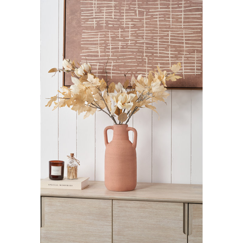 Terracotta Table Vase, Terracotta, Large