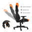 Fauteuil de jeu et de course pivotant ergonomique Inbox Zero-1912929351