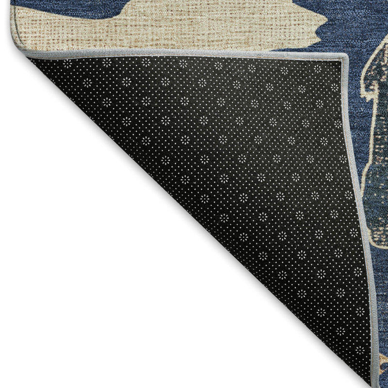 Tapis intérieur / extérieur lavable à la machine Adalaide ACN2338 Lodge, Rectangle 1 pi 8 po x 2 pi 6 po