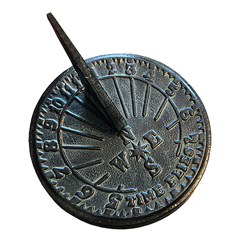 Cadran solaire chiffres dorés