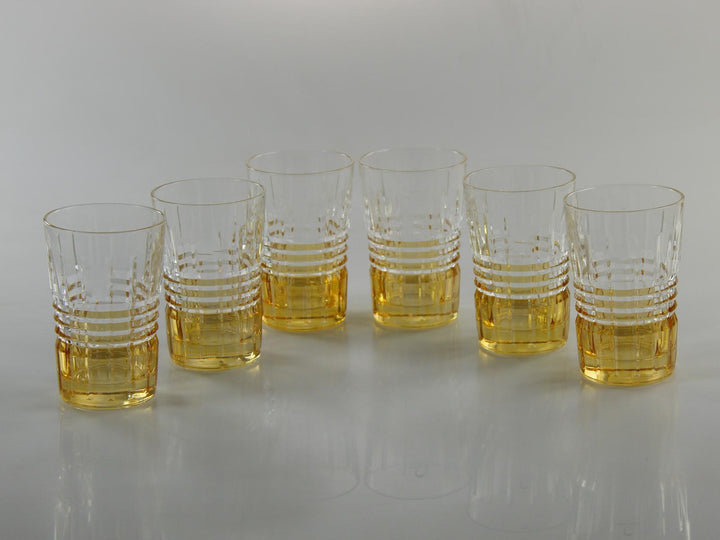 Ensemble de 6 verres à gin, Transparent / ambre