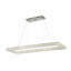 Lustre rectangulaire moderne en cristal 4 lumières Loomis