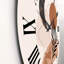 Lune et soleil en forme de terre cuite rétro I - horloge murale moderne-60329264