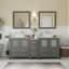  Ensemble de meuble-lavabo double avec miroir et cadre 29,9 "-27042732