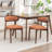 Upholstered Solid Wood Dining Chair Side Chair-1686037628