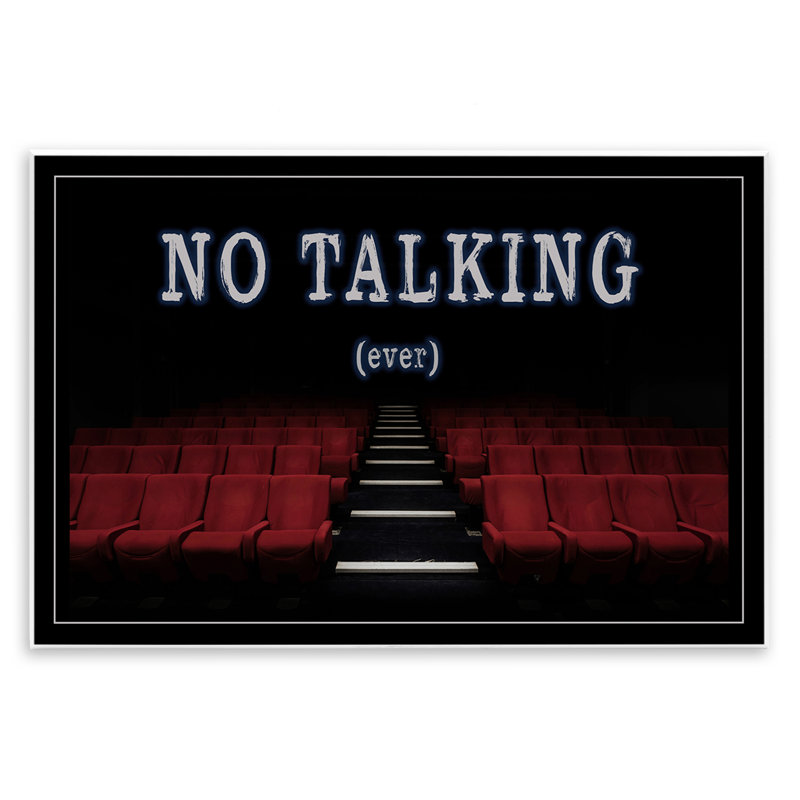  «No Talking Move Theatre Art» par Graffi *ee Studios, H 10 po x l 15 po