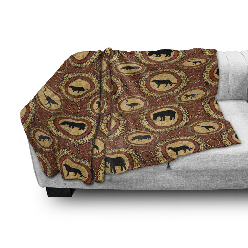 Hand Woven Throw Blanket, 70" W x 90" L