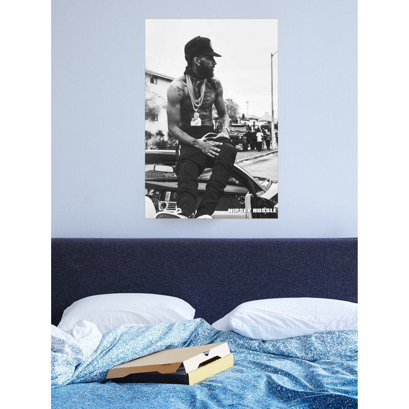 «Nipsey Hussle Street Pose Music», reproduction d'impression sur papier, Affiche plate, H 36 po x l 24 po x P 0,05 po