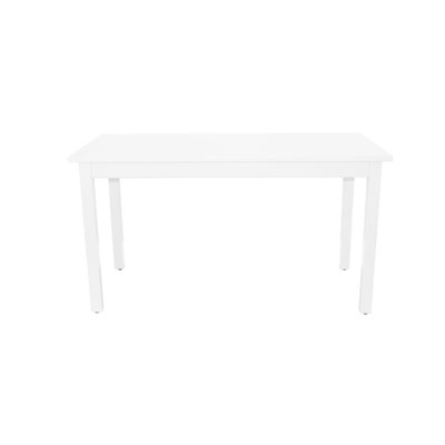  48" White Solid Wood Dining Table