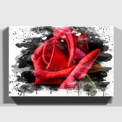 Flower Red Rose - Wall Art