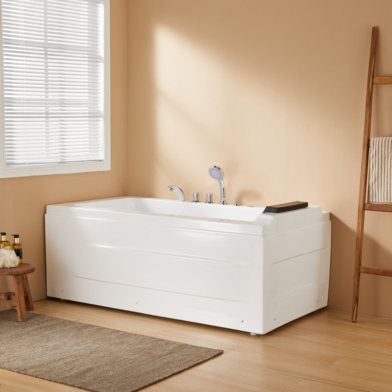Baignoire tourbillon 59 "avec drain à gauche, Gauche