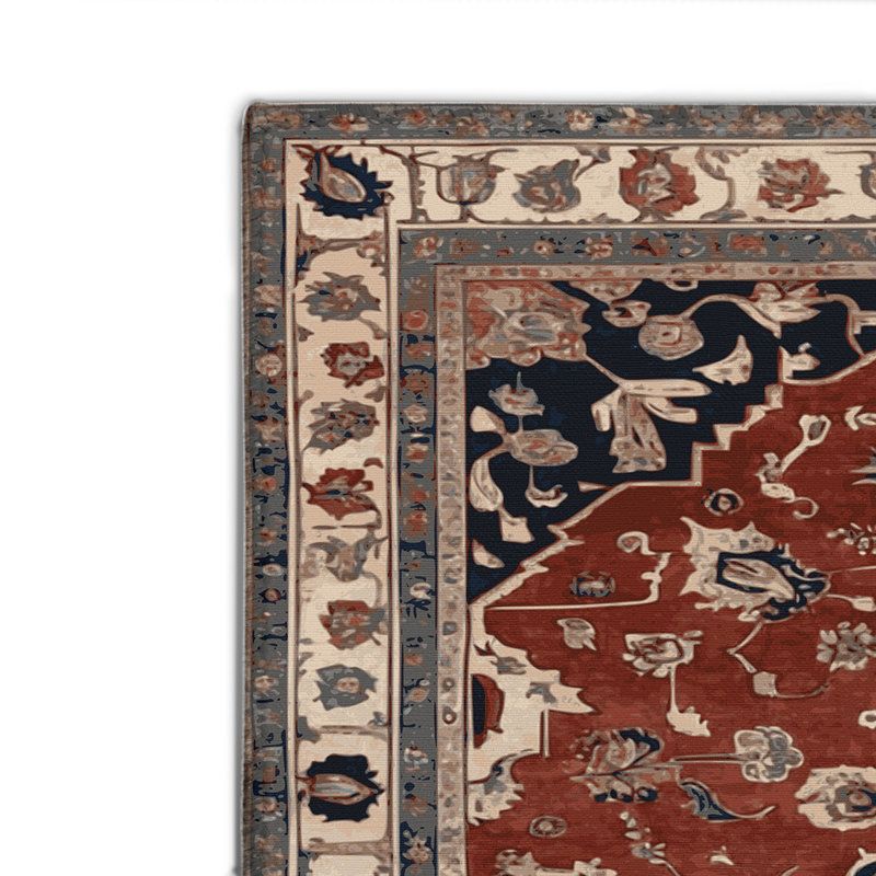 Tapis turc intérieur et extérieur brun, Rectangulaire 2 pi x 3 pi