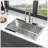 33X22 Inch Kitchen Sink Drop-In 16 Gauge Stainless Steel Single Bowl Topmount Kitchen Sink