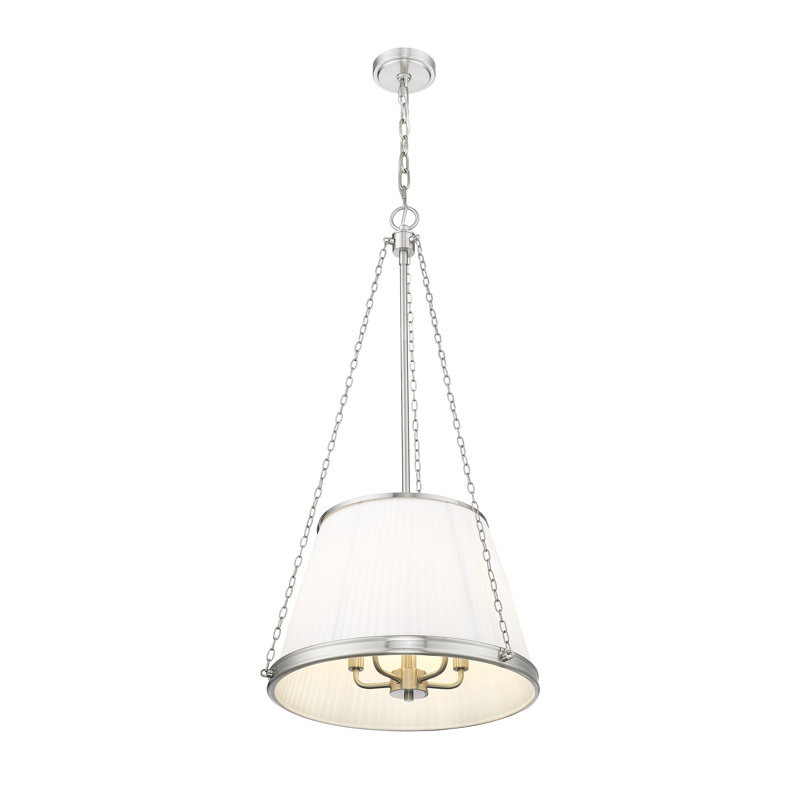 Luminaire suspendu 5 pouces Michiel de 18 po Michiel, Nickel brossé