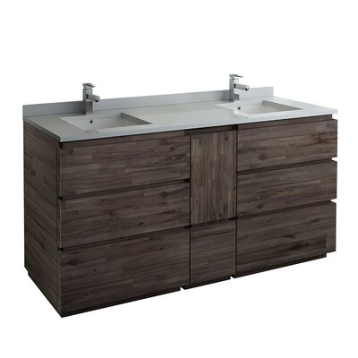 Formosa 72"" Free-Standing Double Sink Bathroom Vanity Set -  Fresca, FCB31-301230ACA-FC-CWH-U