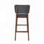Ensemble de 2 tabourets de bar à structure en bois-412330576