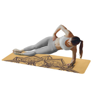 Tapis de yoga Mandala - doré