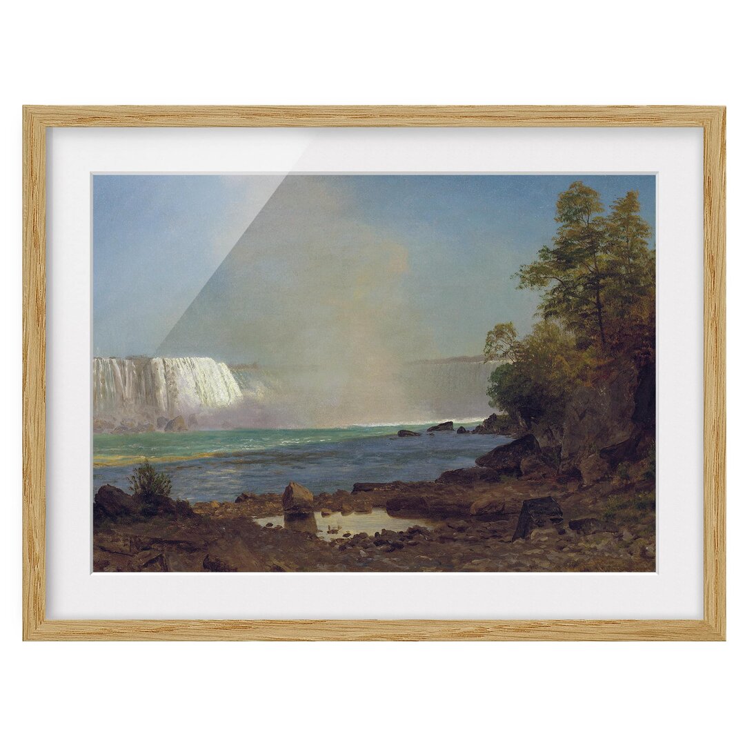 Gerahmtes Poster Niagara Falls von Albert Bierstadt