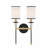 Buntingford 2-Light Dimmable Steel Wallchiere