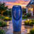 32" Ceramic Jar Outdoor Fountian, Weather-Resistant Floor Water Fountain with Light-984875142