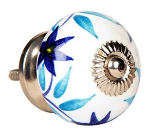 Oversized Hand Painted 1.625" Diameter Round Knob
