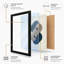 Connected Forms Minimalist - Framed Print-663682332-663682343