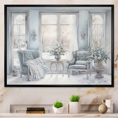 Fenêtres «Winter», impression sur toile scandinave