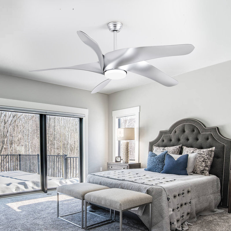 60" Ceiling Fan With Lights And Remote Control Standard Ceiling Fan With Light Kit Included