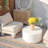 Choi 2-person Outdoor Patio Aluminum Wood Grain Seating Group With Beige Cushions