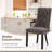 Tufted Dining Chairs Set of 2 with High Backrest and Padded Seat