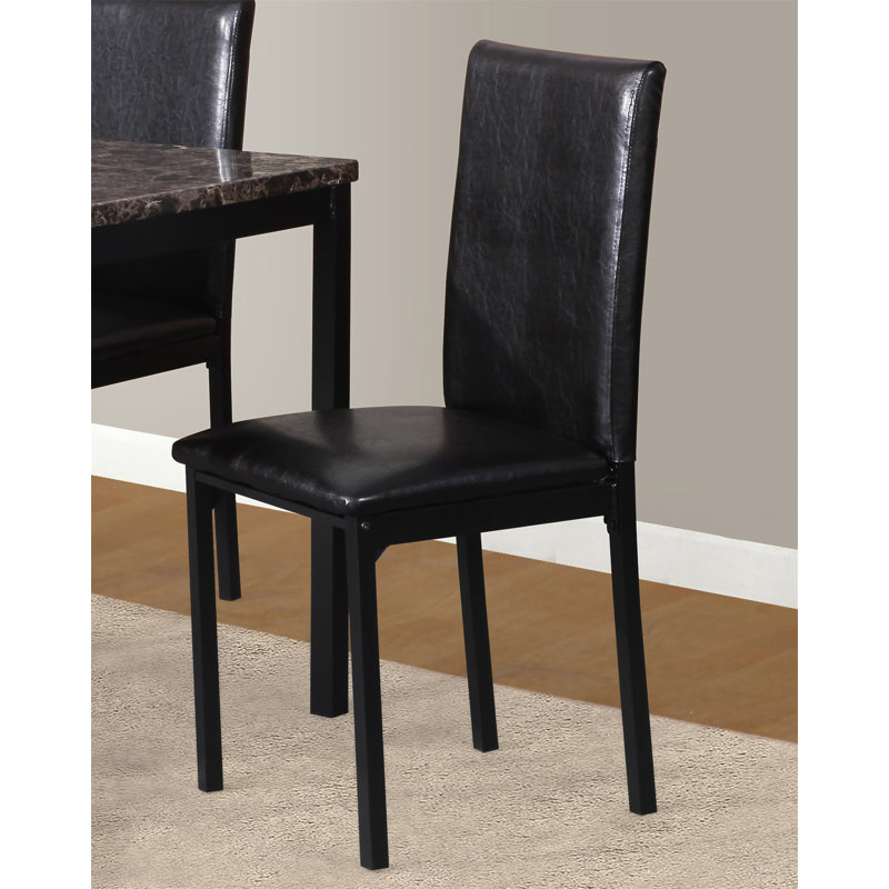 Ensemble de 4 chaises de salle à manger Noyes, Noir