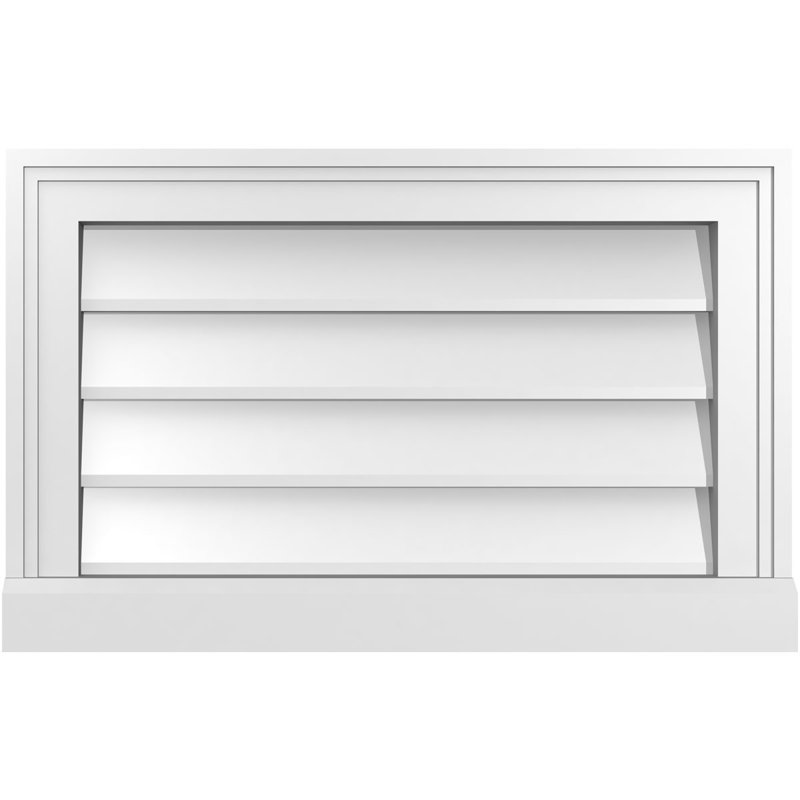 Cadre de seuil Brickmould, brun clair apprêté, H 14 po x l 22 po x P 2 po