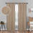 Vedder Modern Textured Waves Polyester Room Darkening Grommet Rod Pocket  Curtain Pair-513512958-452395149