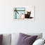 Cat Glam Blue Box - impression sur toile-58872898-58872899