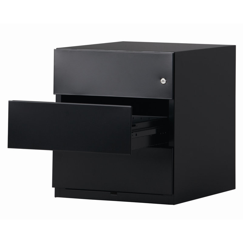 Note 42 cm W 3 -Drawer Filing Cabinet, Black