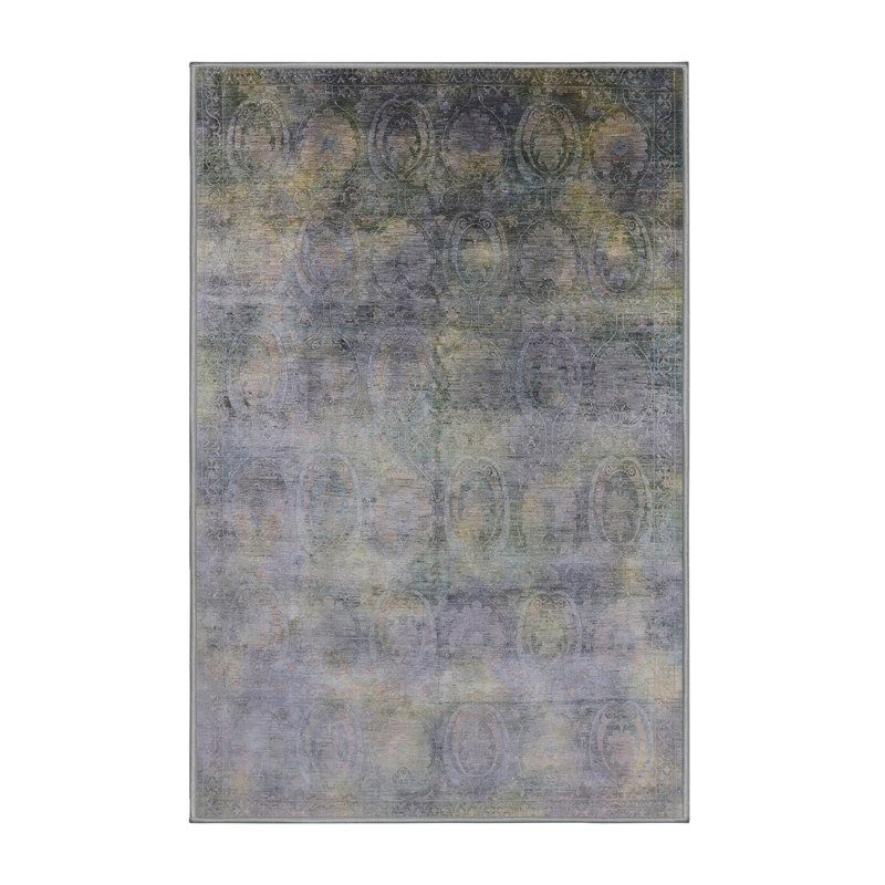 Alayjiah Abstract Indoor Rug, Rectangle 4' x 6'
